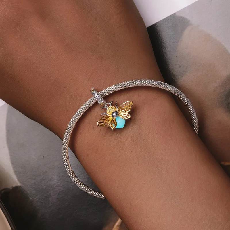 (imagem para) Pandora Style Bee Glow-In-The-Dark Dangle - SCC2616 - Visualizar 8