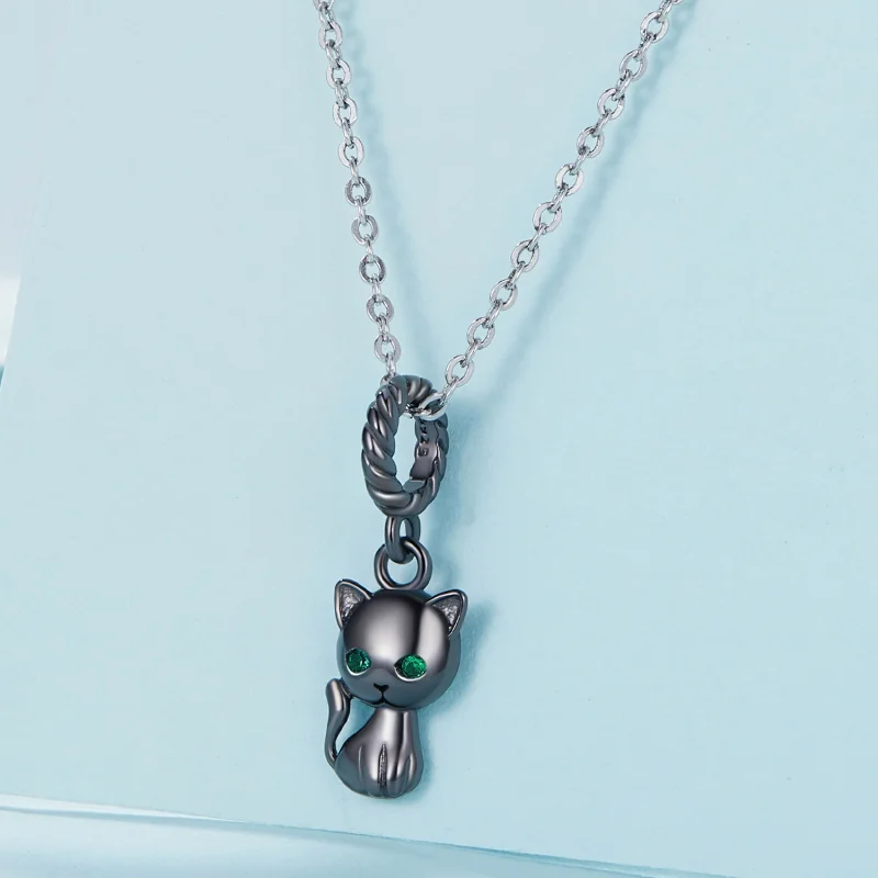 (imagem para) Pandora Style Cat Dangle - SCX122-D - Visualizar 2