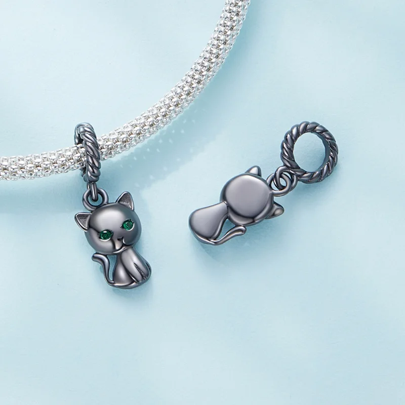 (imagem para) Pandora Style Cat Dangle - SCX122-D - Visualizar 4