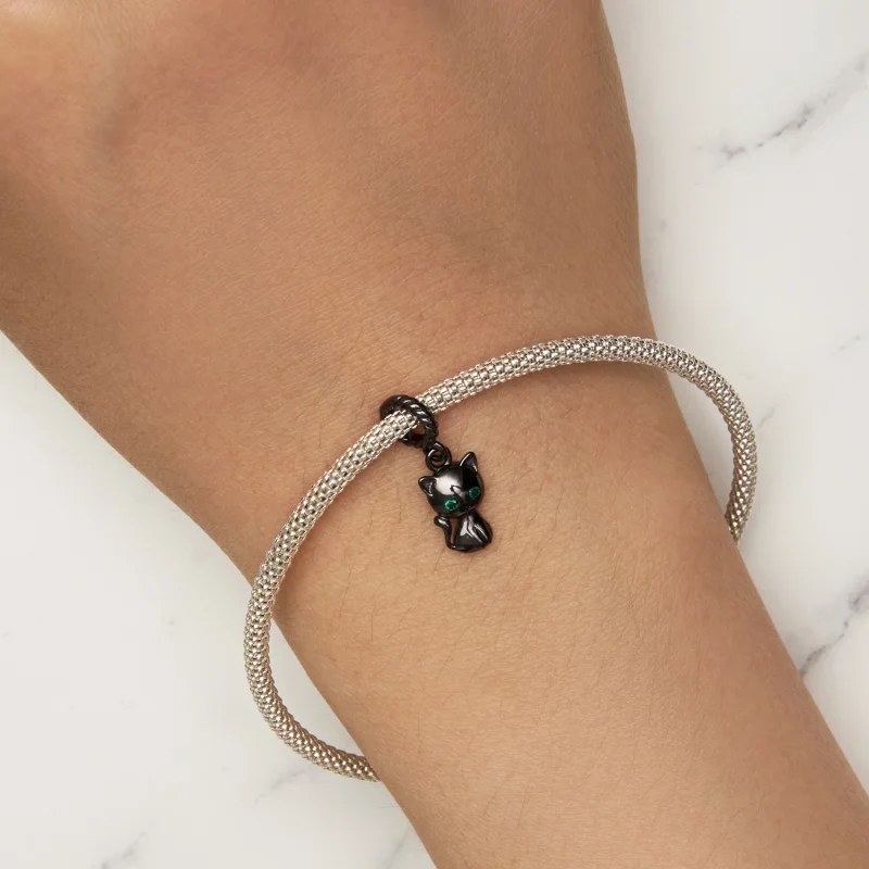 (imagem para) Pandora Style Cat Dangle - SCX122-D - Visualizar 5