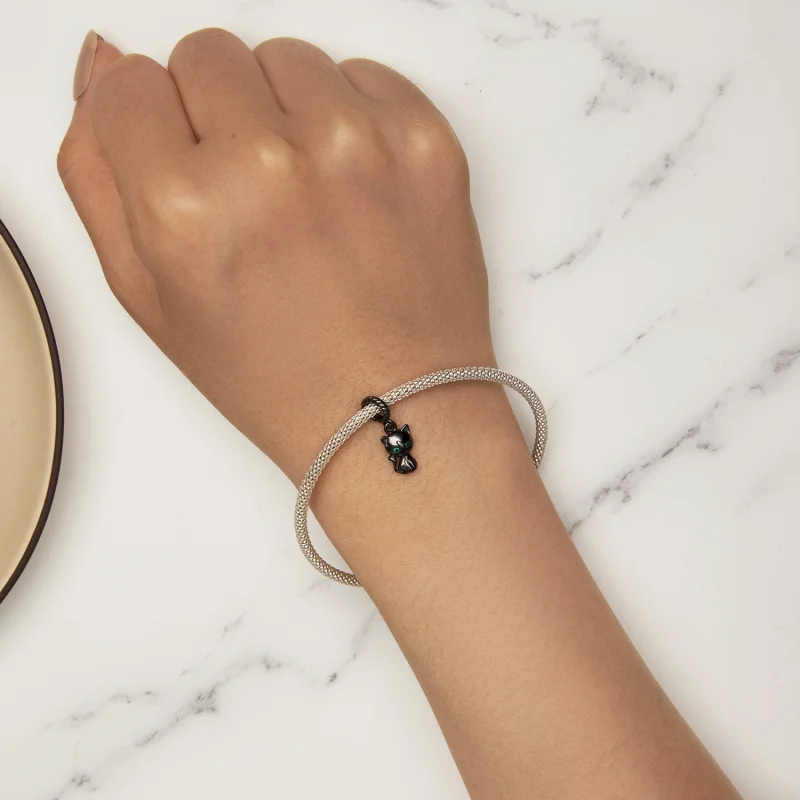 (imagem para) Pandora Style Cat Dangle - SCX122-D - Visualizar 6