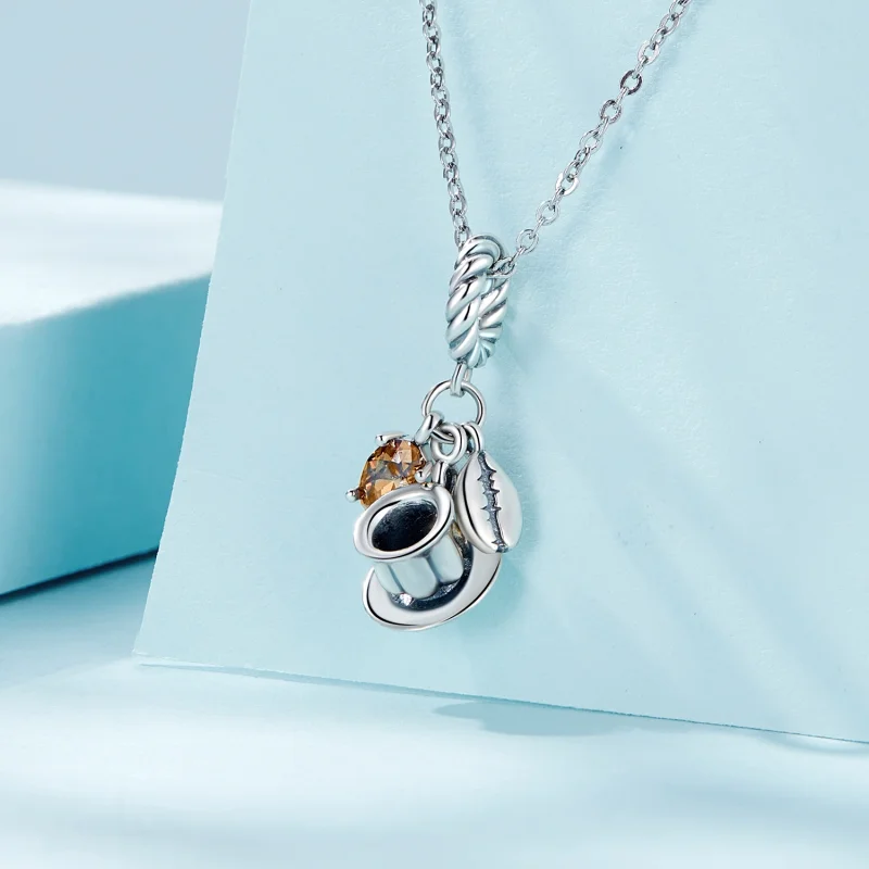 (imagem para) Pandora Style Coffee Dangle - SCC2467 - Visualizar 2