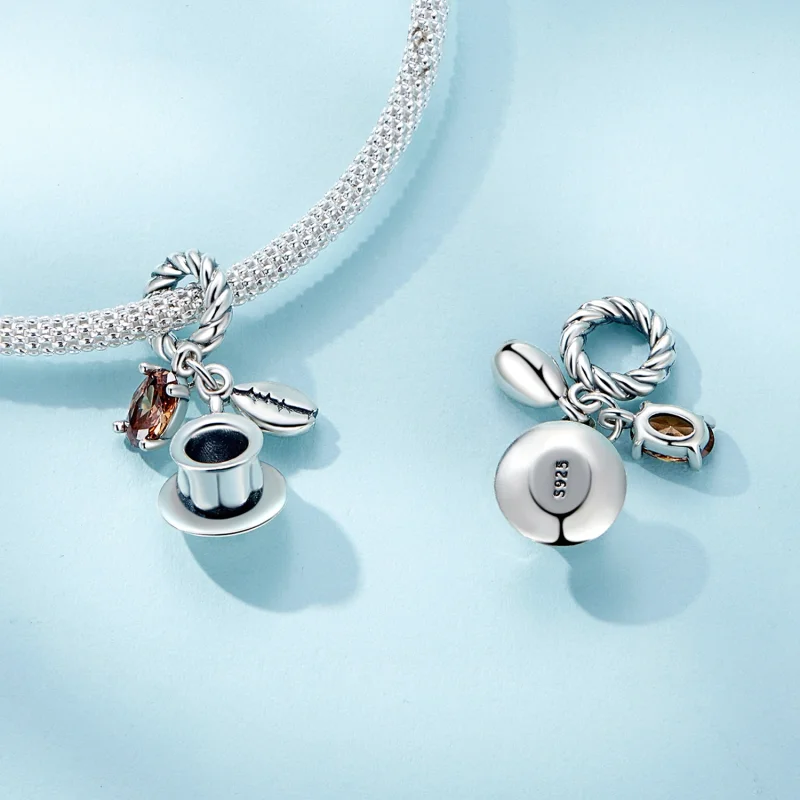 (imagem para) Pandora Style Coffee Dangle - SCC2467 - Visualizar 4