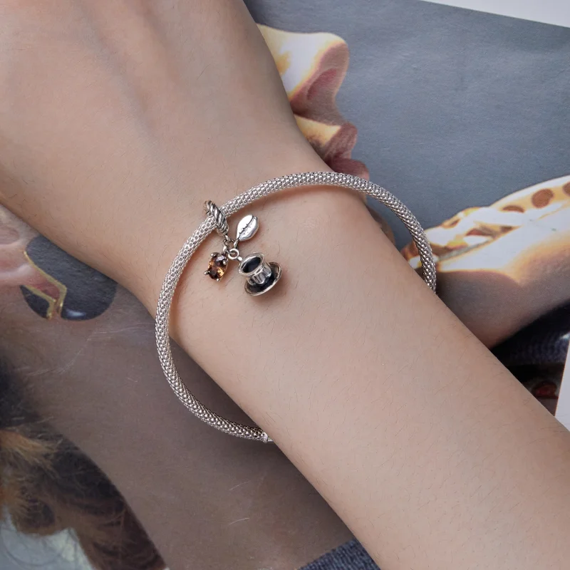 (imagem para) Pandora Style Coffee Dangle - SCC2467 - Visualizar 5