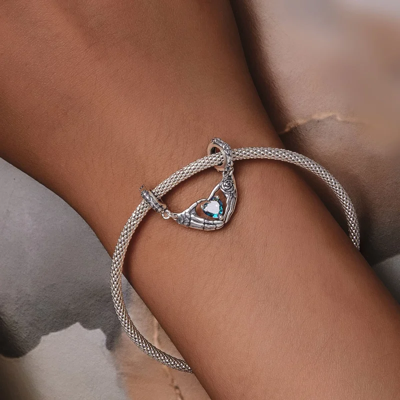 (imagem para) Pandora Style Halloween Skull Hands Dangle - SCC2607 - Visualizar 6