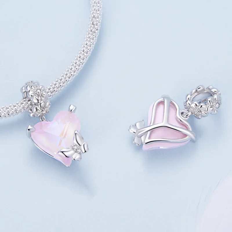 (imagem para) Pandora Style Mocha Butterfly Dangle - BSC809 - Visualizar 4