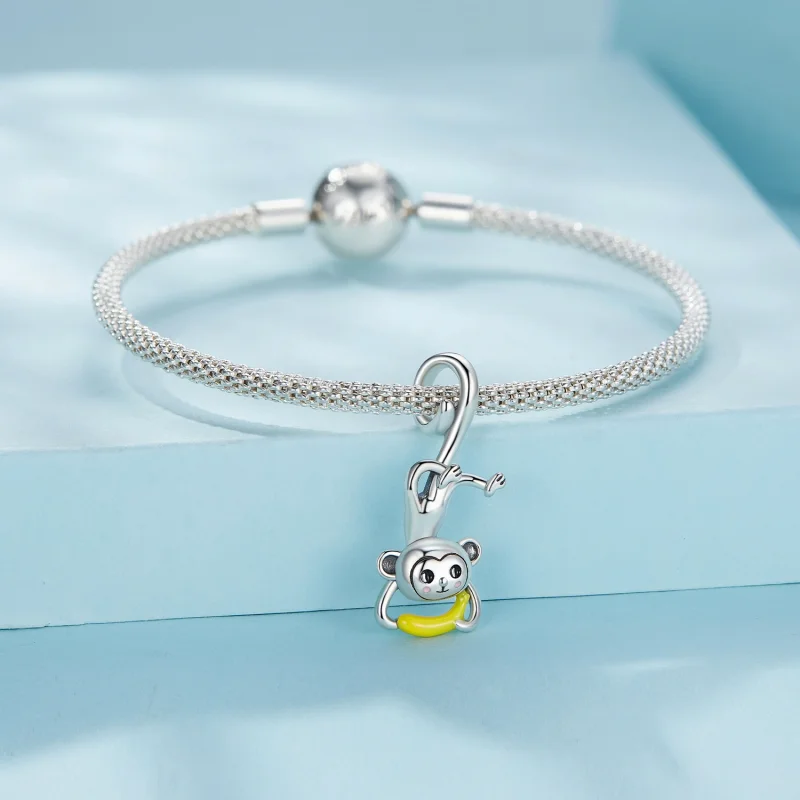 (imagem para) Pandora Style Monkey Dangle - SCC2547 - Visualizar 3