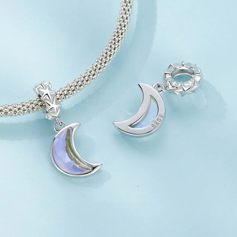 (imagem para) Pandora Style Moonlight Dangle - SCC2623 - Visualizar 4