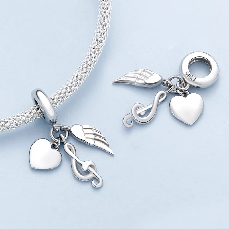 (imagem para) Pandora Style Note Dangle - BSC814 - Visualizar 4