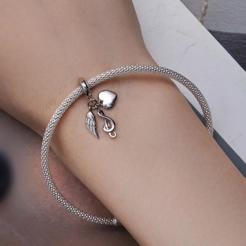 (imagem para) Pandora Style Note Dangle - BSC814 - Visualizar 5