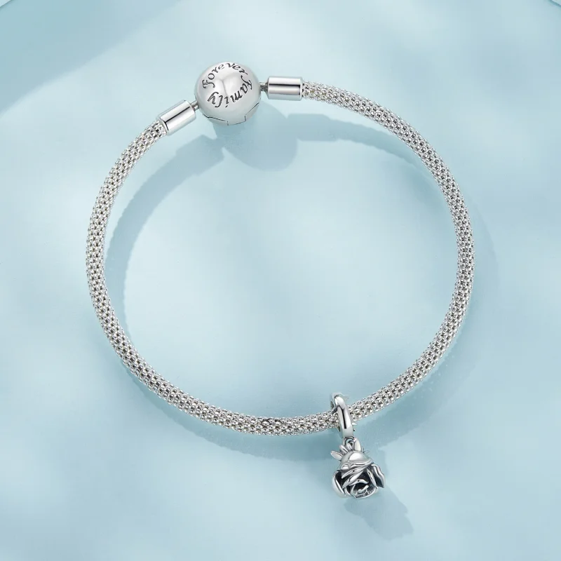 (imagem para) Pandora Style Pingente de Rosa Pendente - SCX142 - Visualizar 6