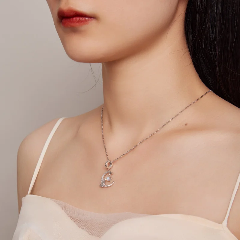 (imagem para) Pandora Style Pingente Lua Gato - BSC810 - Visualizar 5