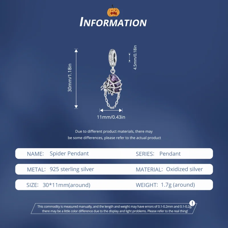 (imagem para) Pingente Aranha Suspenso Estilo Pandora - BSC913 - Visualizar 6