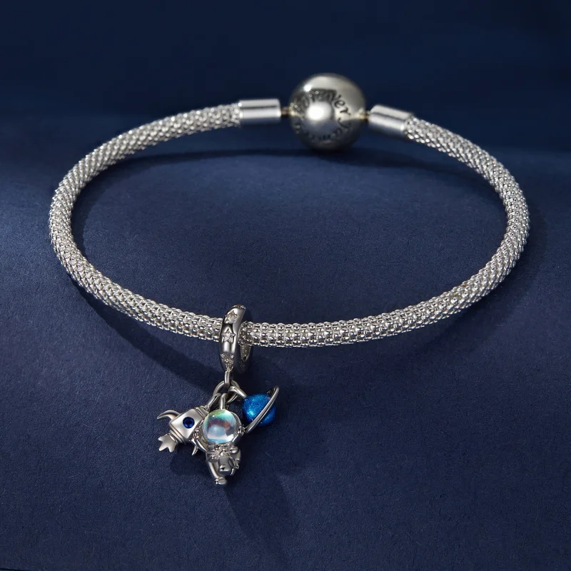 (imagem para) Pingente Astronauta Estilo Pandora - BSC791 - Visualizar 2