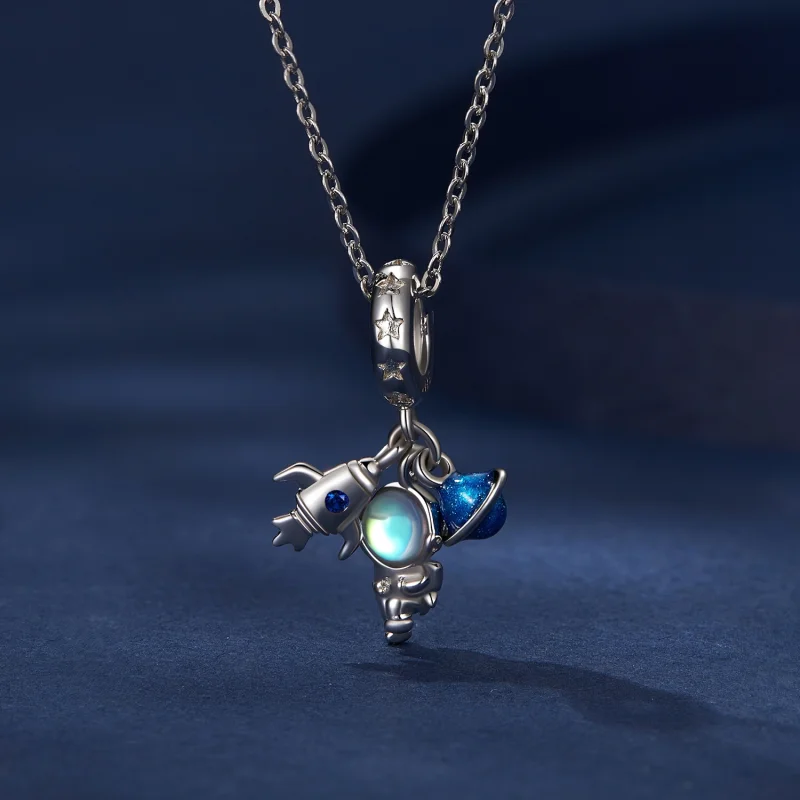 (imagem para) Pingente Astronauta Estilo Pandora - BSC791 - Visualizar 3