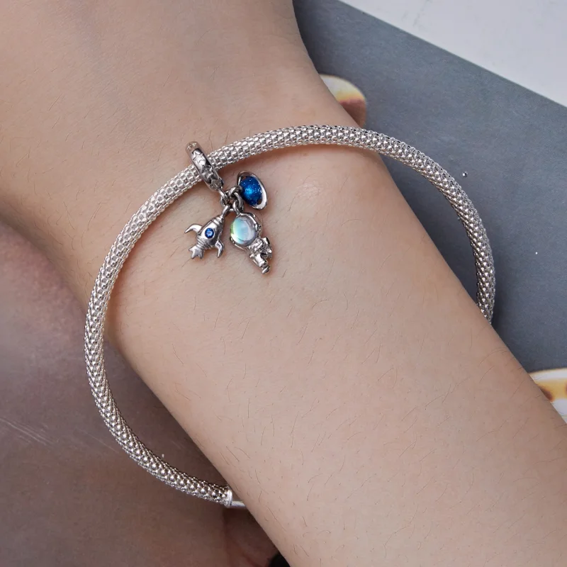 (imagem para) Pingente Astronauta Estilo Pandora - BSC791 - Visualizar 5