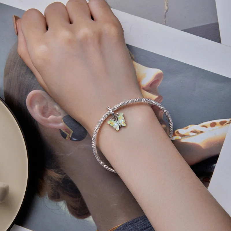 (imagem para) Pingente Borboleta Aurora Verde Estilo Pandora - SCC2305-GN - Visualizar 5