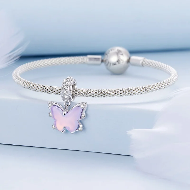 (imagem para) Pingente Borboleta de Renda Estilo Pandora - BSC925 - Visualizar 3