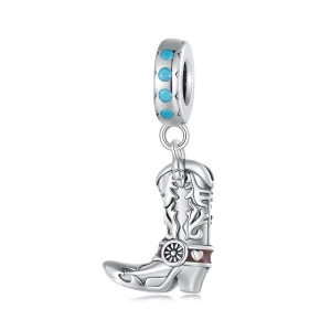 (imagem para) Pingente Botas de Couro de Cowboy Estilo Pandora - SCC2566