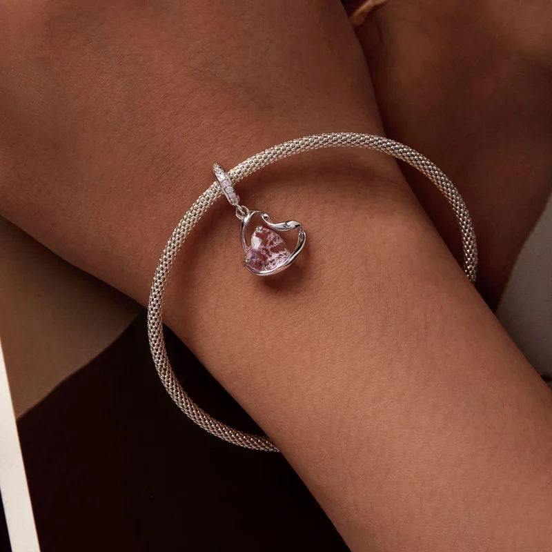 (imagem para) Pingente Coração com Laço no Estilo Pandora - BSC922 - Visualizar 6