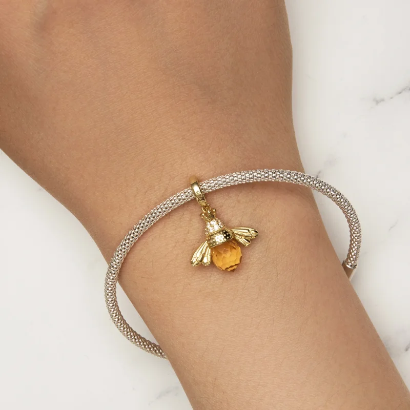 (imagem para) Pingente de Abelha Dourada Estilo Pandora - SCC035-B - Visualizar 5