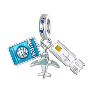 (imagem para) Pingente de Avião de Viagem Estilo Pandora - SCC2479