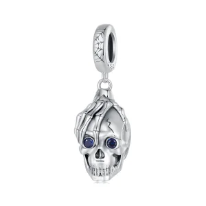 (imagem para) Pingente de Caveira de Halloween Estilo Pandora - SCC2606
