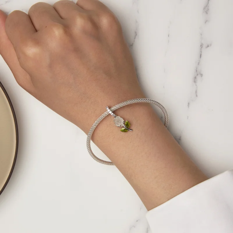 (imagem para) Pingente de Rosa de Cristal Estilo Pandora - BSC824-BU - Visualizar 7