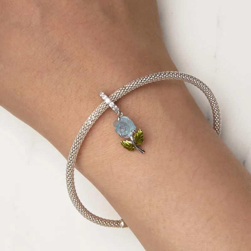 (imagem para) Pingente de Rosa de Cristal Estilo Pandora - BSC824-BU - Visualizar 8