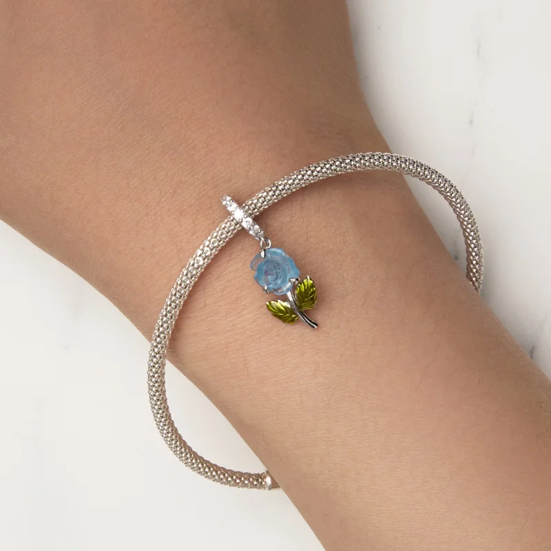 (imagem para) Pingente de Rosa de Cristal Estilo Pandora - BSC824-BU - Visualizar 9