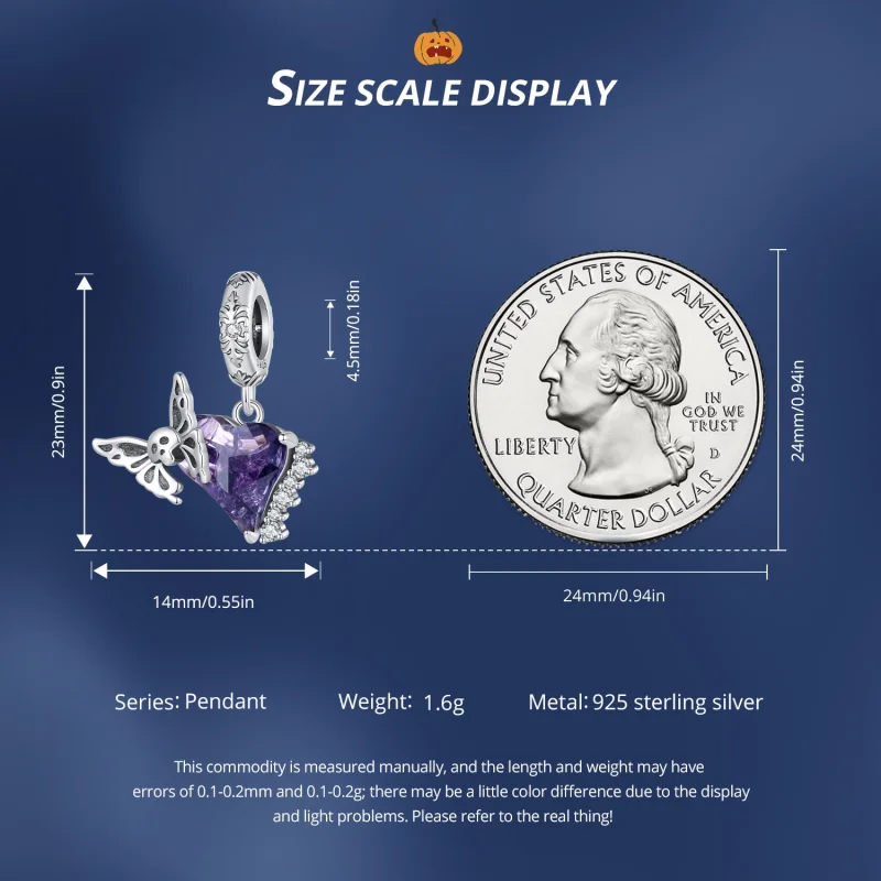 (imagem para) Pingente de Silicone Borboleta e Caveira Estilo Pandora - BSC912 - Visualizar 7