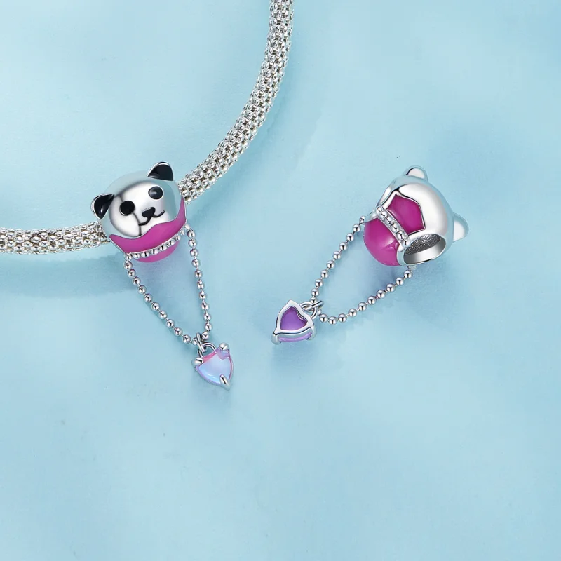 (imagem para) Pingente de Urso com Balão de Ar Quente Estilo Pandora - SCC2550 - Visualizar 4