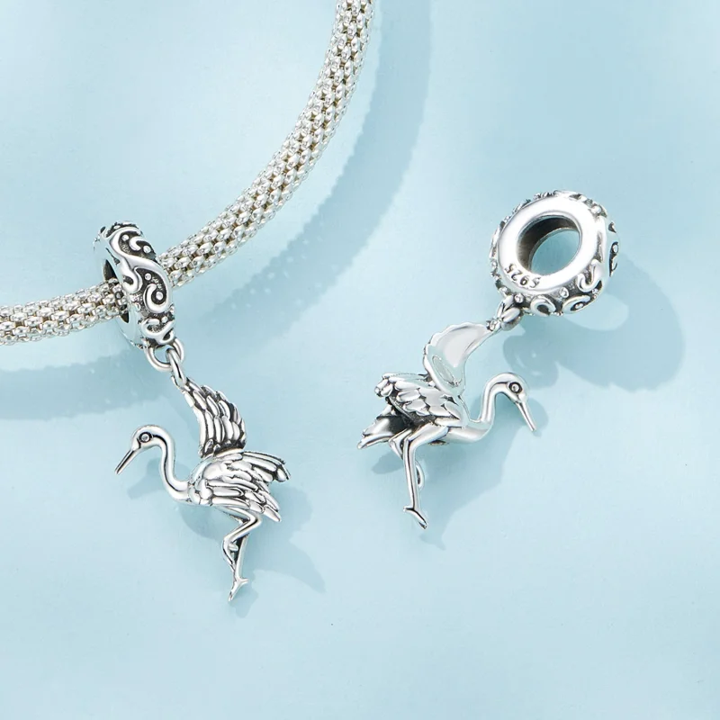 (imagem para) Pingente Estilo Pandora de Garça - SCC2634 - Visualizar 4