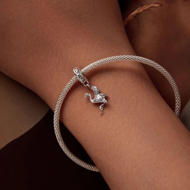 (imagem para) Pingente Estilo Pandora de Garça - SCC2634 - Visualizar 6