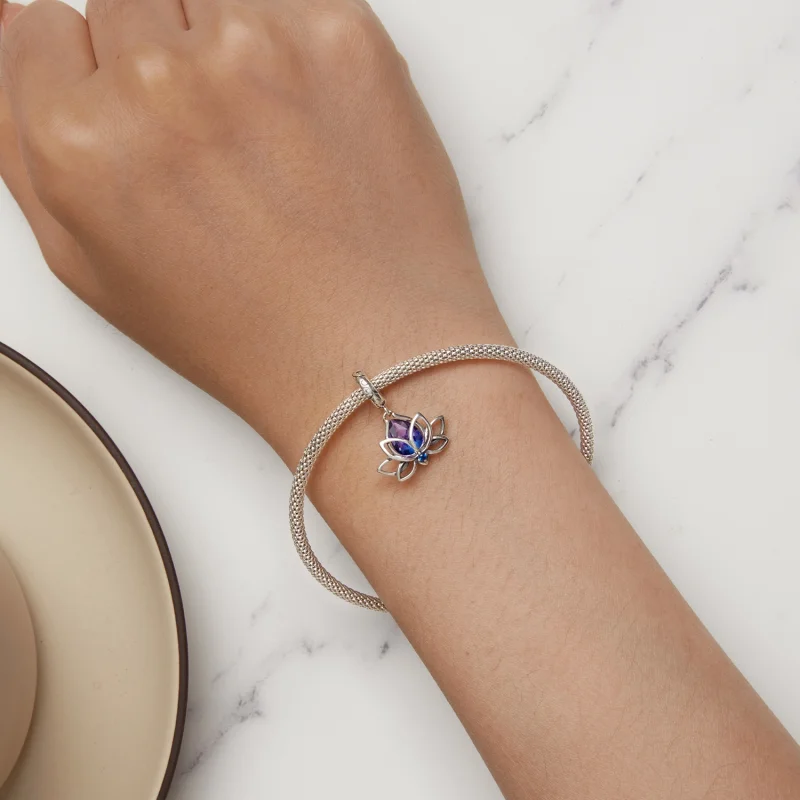 (imagem para) Pingente Estilo Pandora Lótus Pendente - SCC2562 - Visualizar 6