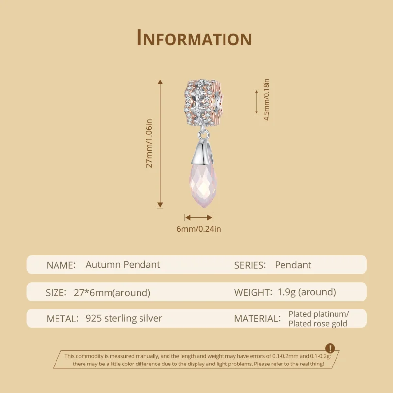 (imagem para) Pingente Estilo Pandora Outono Oscilante - BSC906 - Visualizar 6