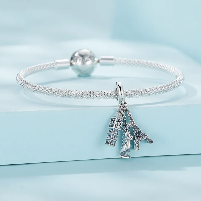 (imagem para) Pingente Estilo Pandora Viagem Global - SCC2483 - Visualizar 3