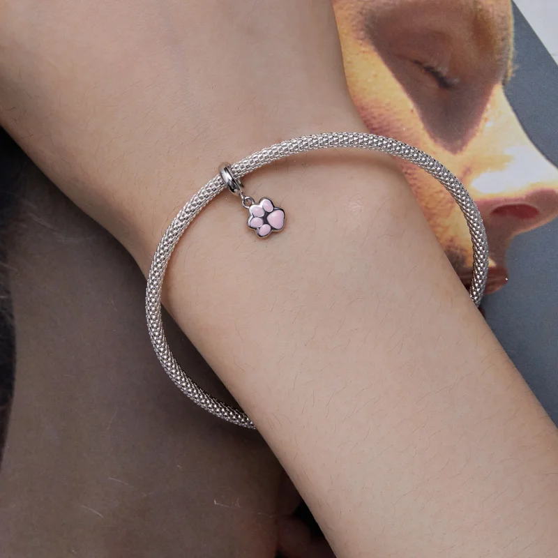 (imagem para) Pingente Mini Garra de Gato Branco Estilo Pandora - SCC2476-A - Visualizar 5