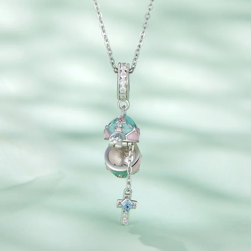 (imagem para) Pingente Ovo de Páscoa Estilo Pandora - BSC779 - Visualizar 3