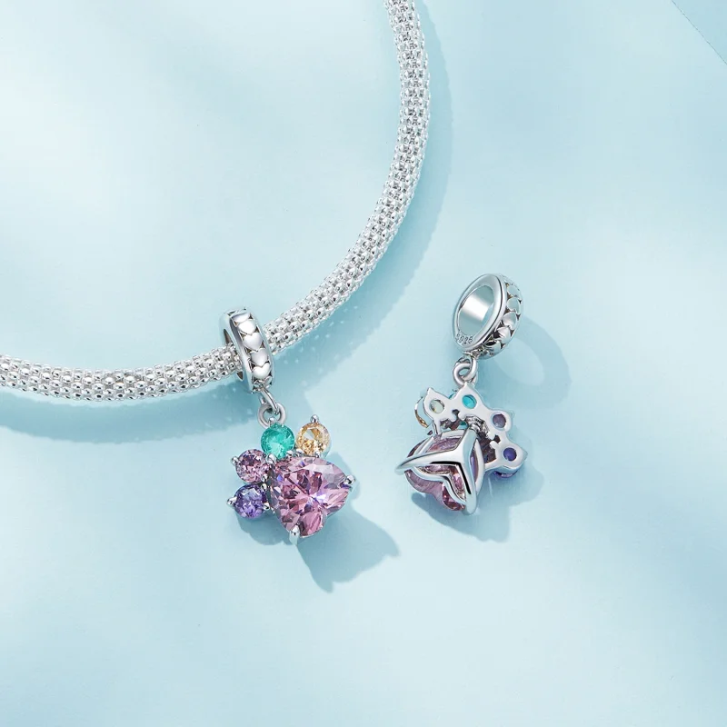 (imagem para) Pingente Pandora Estilo Garra Colorida Fofa - SCC2478 - Visualizar 4