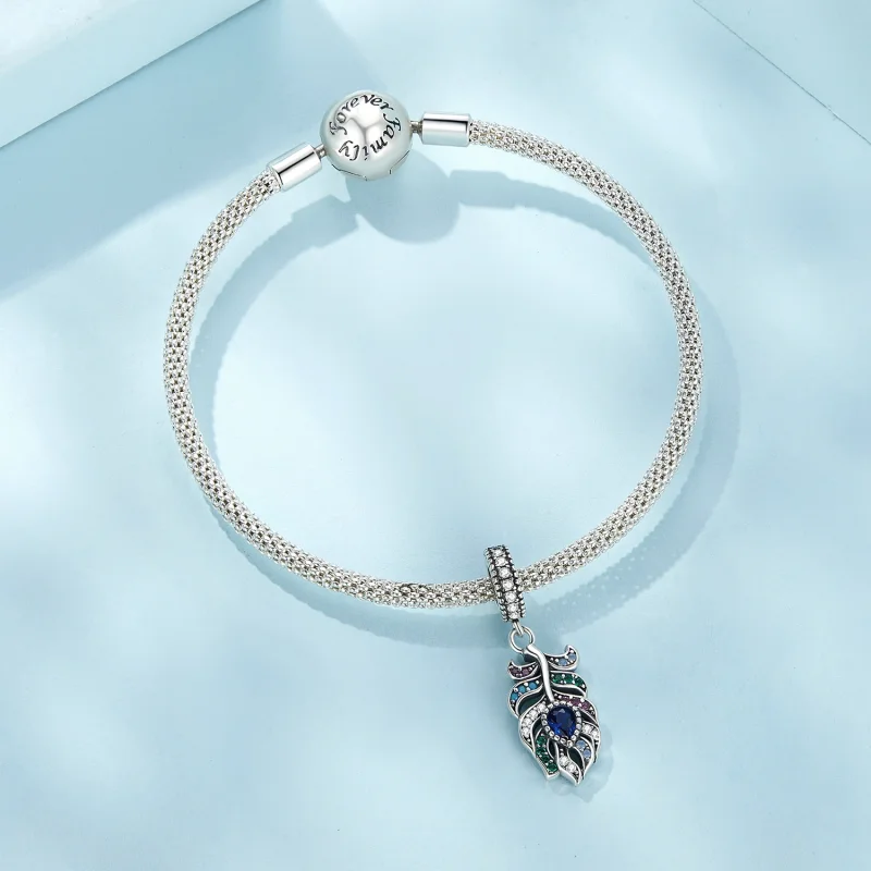 (imagem para) Pingente Pandora Estilo Pena de Pavão - SCC2590 - Visualizar 6