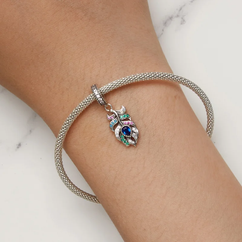 (imagem para) Pingente Pandora Estilo Pena de Pavão - SCC2590 - Visualizar 8