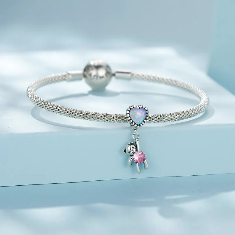 (imagem para) Urso Pingente Estilo Pandora - SCC2591 - Visualizar 4