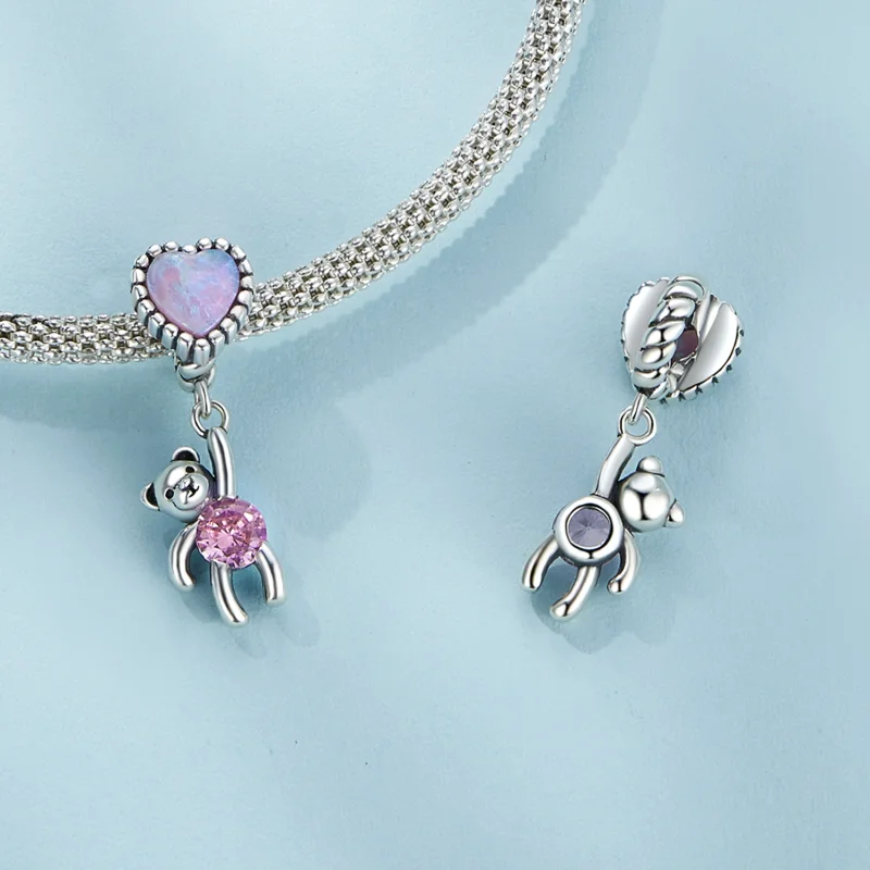 (imagem para) Urso Pingente Estilo Pandora - SCC2591 - Visualizar 5