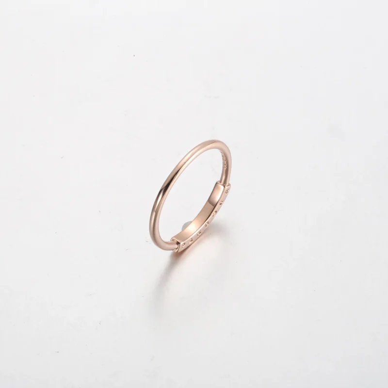 (imagem para) Anel I-D Pavé Signature Pandora - 182283C01 - Visualizar 5