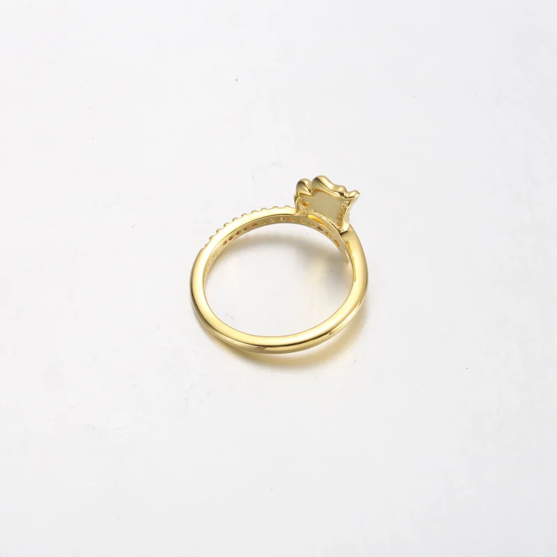 (imagem para) Anel Pandora Ginkgo banhado a ouro 14k - 162444C01 - Visualizar 4