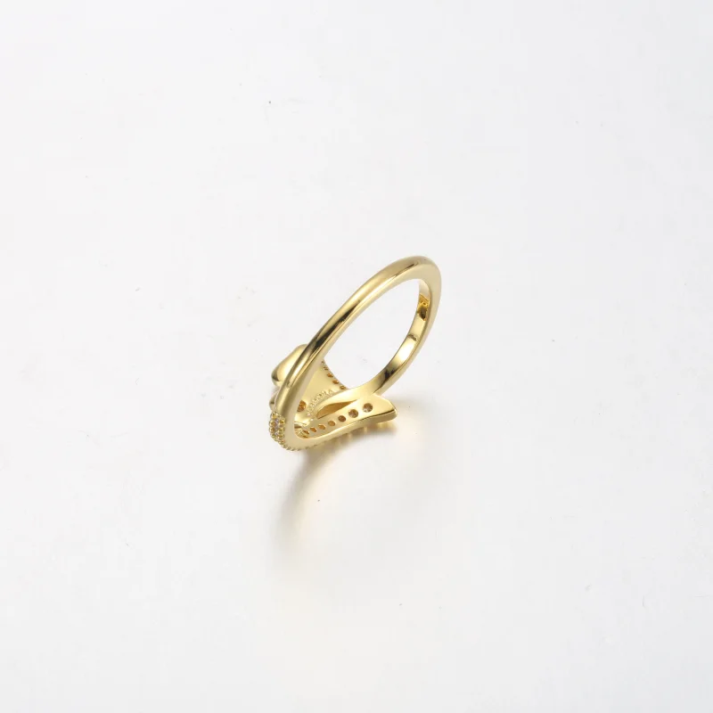 (imagem para) Anel Pandora Ginkgo banhado a ouro 14k - 162444C01 - Visualizar 5