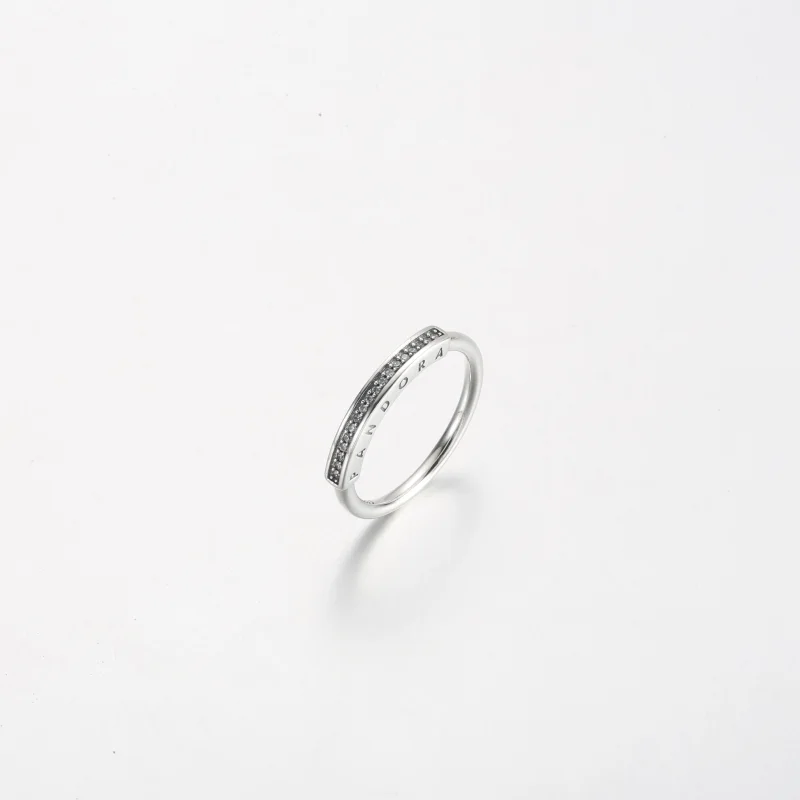 (imagem para) Anel Pandora Signature I-D Pavé - 192283C01 - Visualizar 2