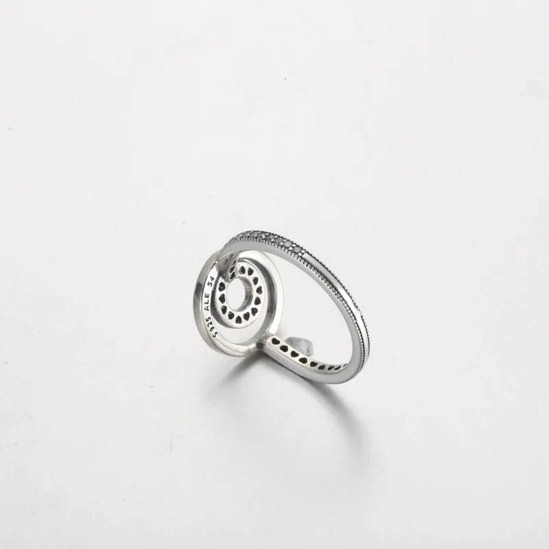 (imagem para) Anel Pandora Signature Logo Circles Pavé - 192316C01 - Visualizar 5