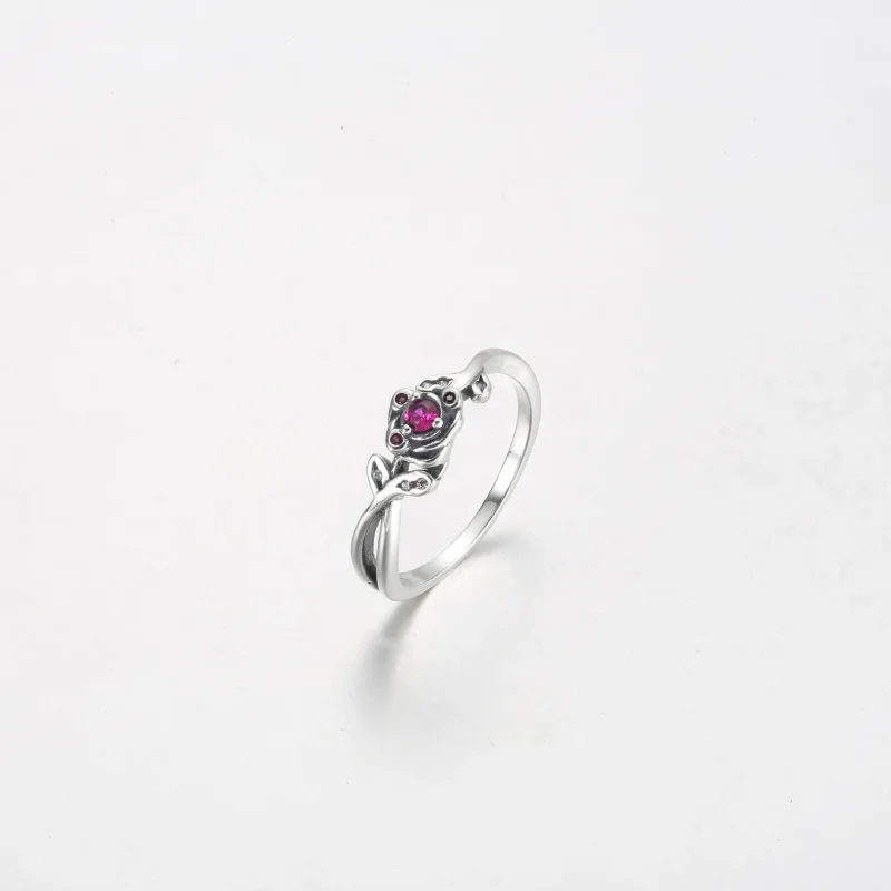(imagem para) Anel Rosa da Disney A Bela e a Fera Pandora - 190017C01 - Visualizar 2